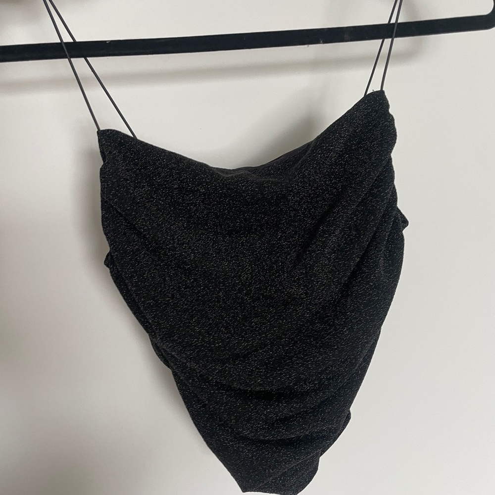 H&M Black Sparkly Top